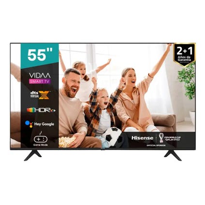 HISENSE Pantalla 55” UHD 4K Google TV