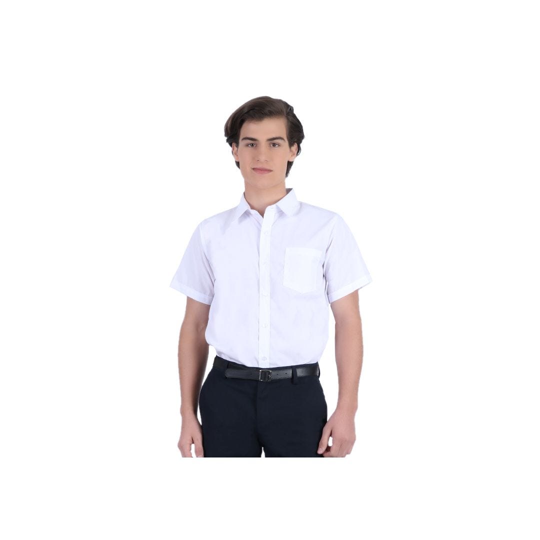 iiniim Blusa Blanca Niña Niño Camisa Oxford Mangas Largas Algodón Top de Uniforme Escolar Ropa Diaria Casual para Niños 4-13 Años